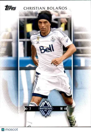 Near Mint 2017 Topps MLS Base Rookie #59 Christian Bolanos Vancouver Whitecaps FC Soccer Card