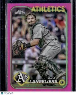 2024 Topps Chrome Shea Langeliers #205 Pink Refractor