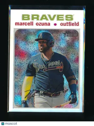 2020 Topps Heritage Marcell Ozuna #THC723 Chrome Refractor