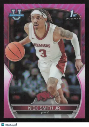 2022-23 Bowman University Chrome Nick Smith Jr. #1 Pink