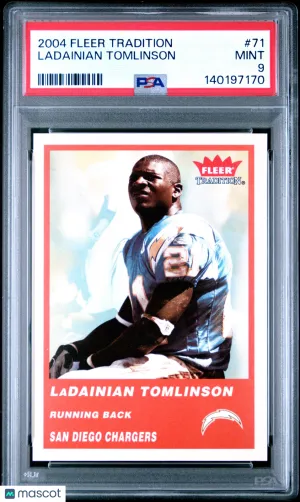 2004 Fleer Tradition Ladainian Tomlinson #71 PSA 9