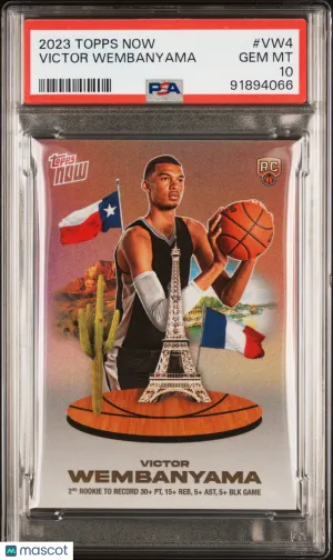 Victor Wembanyama 2023 Topps Now PSA 10