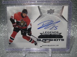 Dany Heatley 2022-23 Upper Deck Premier Legends Slapshots Autograph #PSAL-DH