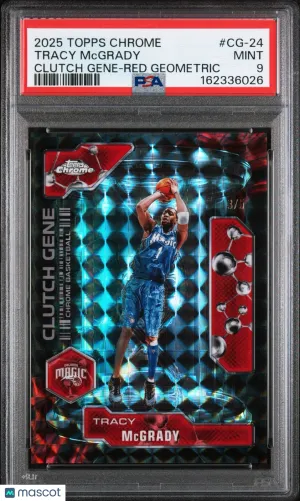 2025-26 Topps Chrome Tracy McGrady #CG-24 Red Refractor / Parallel/Variety Insert PSA 9