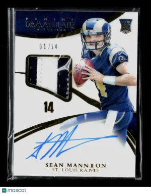 2015 Panini Immaculate Collection Sean Mannion #140 01/14 Patch RC Auto