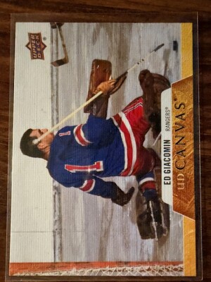 2020-21 Upper Deck Series 2 Ed Giacomin UD Canvas Retired Stars SP #C255