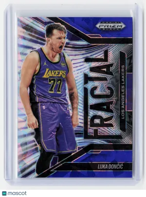 Panini 2025 Panini Prizm Black Fractal Basketball—Luka Dončić #2 Parallel/Variety 118/125—Near Mint or Better