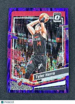 2023-24 Donruss Optic 180 Tyler Herro Purple Shock Miami Heat