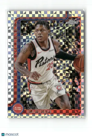 2025-26 Topps Chrome Marcus Sasser #35 X-Fractor