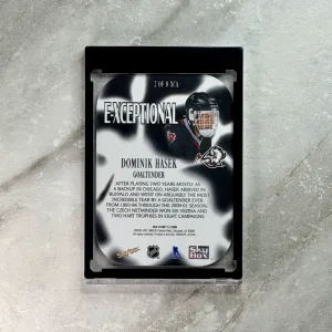 2023 E-X 2000 E-Xceptional Achievement #2 Dominik Hasek SSP back