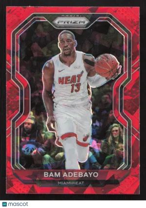 2020-21 Panini Prizm Bam Adebayo #138 Red Ice Prizms