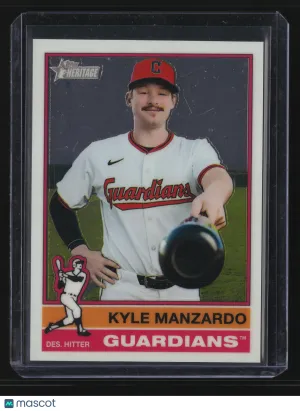 Kyle Manzardo 2025 Topps Heritage High Number #630-Chrome
