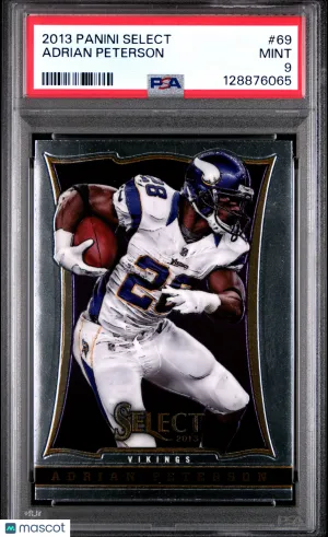 2013 Panini Select Adrian Peterson #69 PSA 9