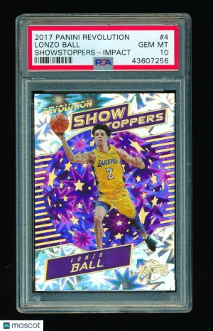 2017-18 Panini Revolution Lonzo Ball #4 Impact Parallel Insert PSA 10