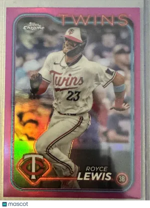 2024 Topps Chrome Royce Lewis #217 Pink Refractor