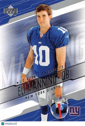2004 Upper Deck Rookie Prospects Eli Manning Rookie #RP-EM New York Giants