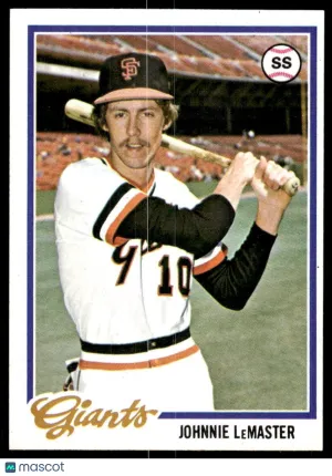 1978 Baseball Card Johnnie LeMaster #538