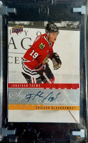 2008 Upper Deck Series 1 Jonathan Toews Signature Sensations Autograph SSP