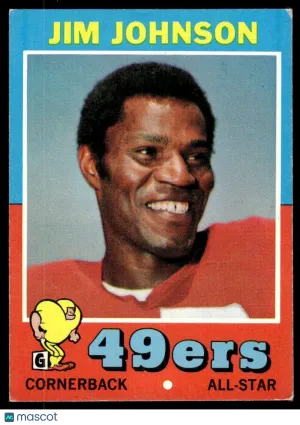 1971 Football Jim Johnson #24