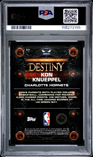 2025 Topps Chrome Destiny Kon Knueppel #D-4 back