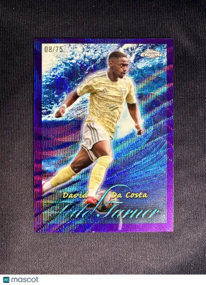 2026 Topps Chrome MLS David Da Costa #TT-29 Tide Turner Purple Shimmer /75
