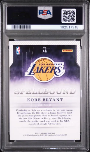 2012 Panini Brilliance Spellbound Kobe Bryant #14 back