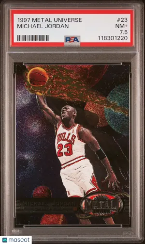 Michael Jordan 1997-98 Skybox Metal Universe PSA 7.5 #23