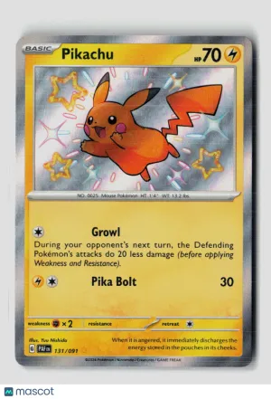 Pokemon 2024 Paldean Fates Pikachu #131/91