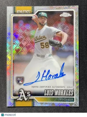 Luis Morales 2026 Topps Chrome Rookie Autograph #RALMO-Logofractor