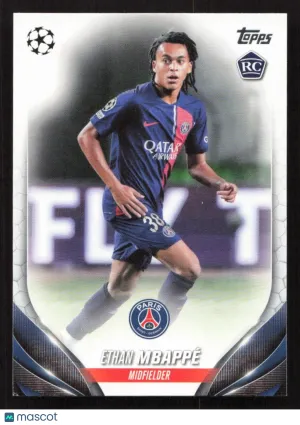 2023-24 Topps UEFA Club Competitions Ethan Mbappé #91 RC