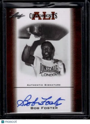 2010 Leaf Muhammad Ali Bob Foster #OAU-4