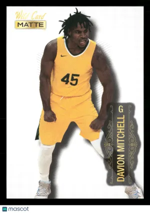 2022 Wild Card Matte Basketball Davion Mitchell #MB-17 White