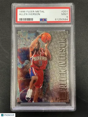 1996 Metal Allen Iverson #201 front