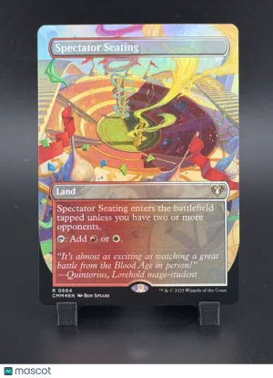 Commander Masters Spectator Seating Foil Extended Art Borderless