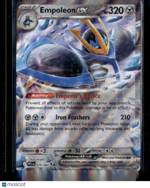 2025 Mega Evolution – Phantasmal Flames Empoleon EX Holo Double Rare RR #70/94