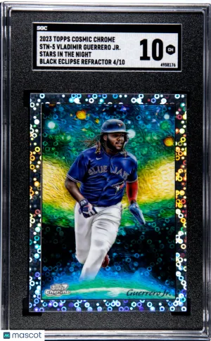 2023 Topps Cosmic Chrome Vladimir Guerrero JR. #STN-5 Stars In The Night Black Eclipse Refractor 10 SGC 10