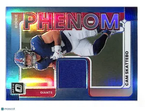 2025 Panini Donruss Optic Football Cam Skattebo Blue Patch Rookie Memorabilia #RPBH-CSO New York Giants