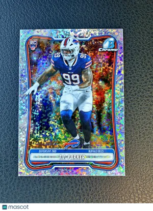 2026 Bowman Football T.J. Parker #BCV-176 Mini-Diamond Refractor RC