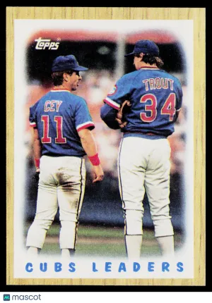 1987 Topps Steve Trout Ron Cey #581
