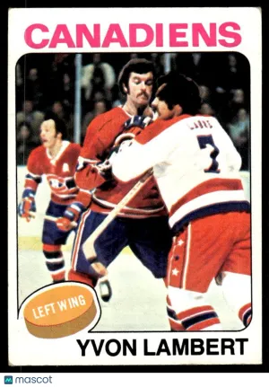 1975 Hockey Card Yvon Lambert #17