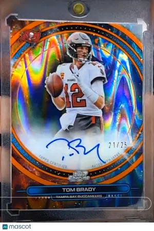 2025 Topps Cosmic Chrome Equinox Tom Brady #EQA-TB Orange 21/25