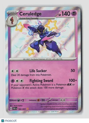 Pokemon 2024 Paldean Fates Ceruledge #162/91