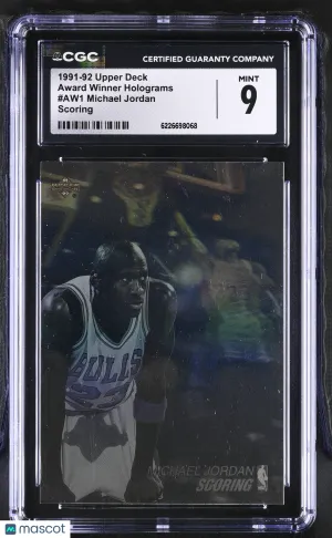 1991-92 Upper Deck Michael Jordan Scoring Award Winner Holograms #AW1 CGC 9 Chicago Bulls