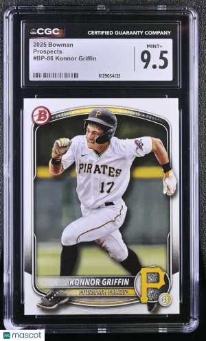 2025 Bowman Konnor Griffin Prospects #BP-86 CGC 9.5 Pittsburgh Pirates