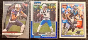Carolina Panthers/ Tetairoa McMillan, Bryce Young - 3 Cards