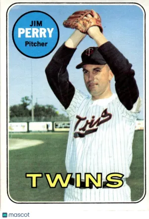 1969 Baseball Card Jim Perry #146