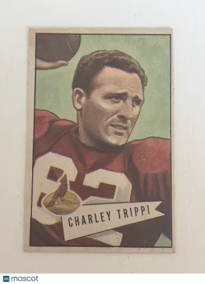1952 Bowman Charley Trippi #12 Chicago Cardinals Football Card Excellent