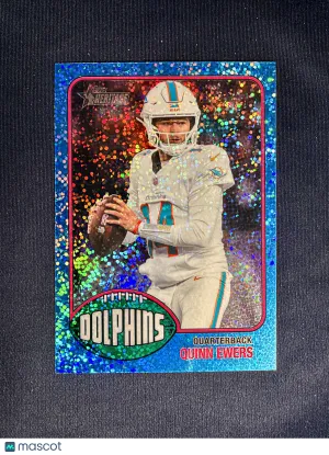 2026 Topps Heritage Quinn Ewers #67 Chrome Light Blue Sparkle