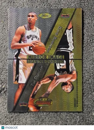 1997 Bowman's Best Mirror Image #MI6 Shawn Kemp Tim Duncan David Robinson Marcus Camby