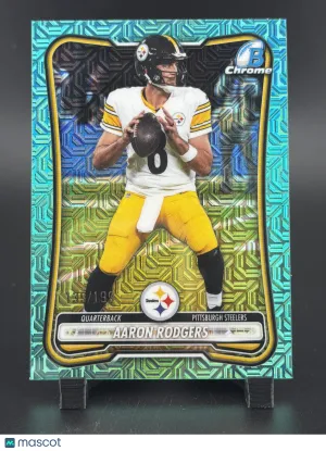 2026 Bowman Chrome Aaron Rodgers #BCV-84 Aqua Mojo /199